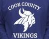 Cook County Vikings logo on fan attire - Photo courtesy of School District 166